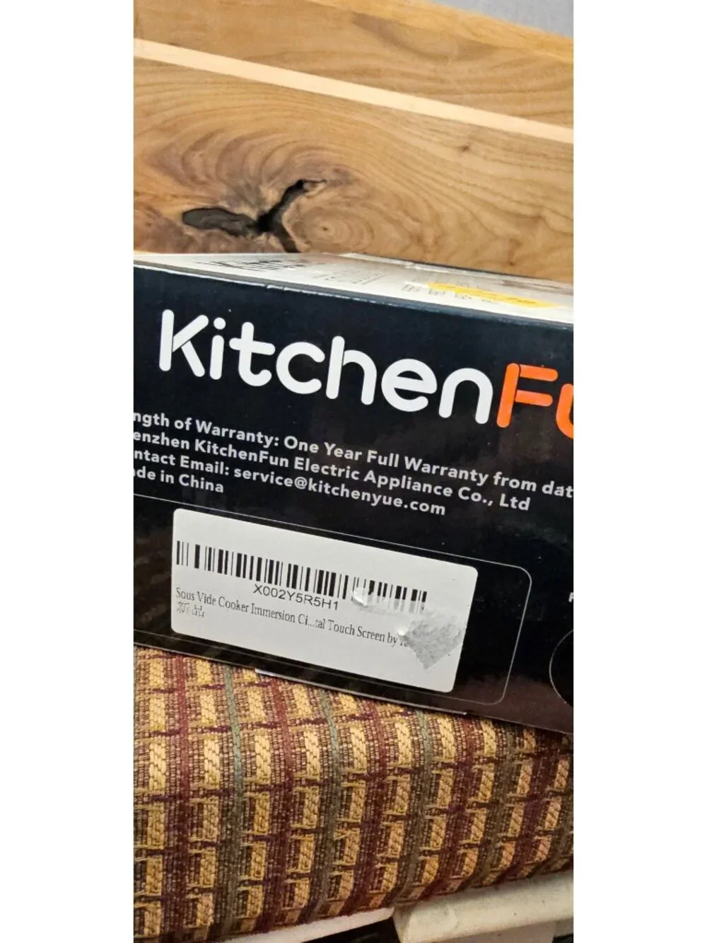 KitchenFun Sous Vide Cooker With Touch Screen Precision Temperature Control 104°